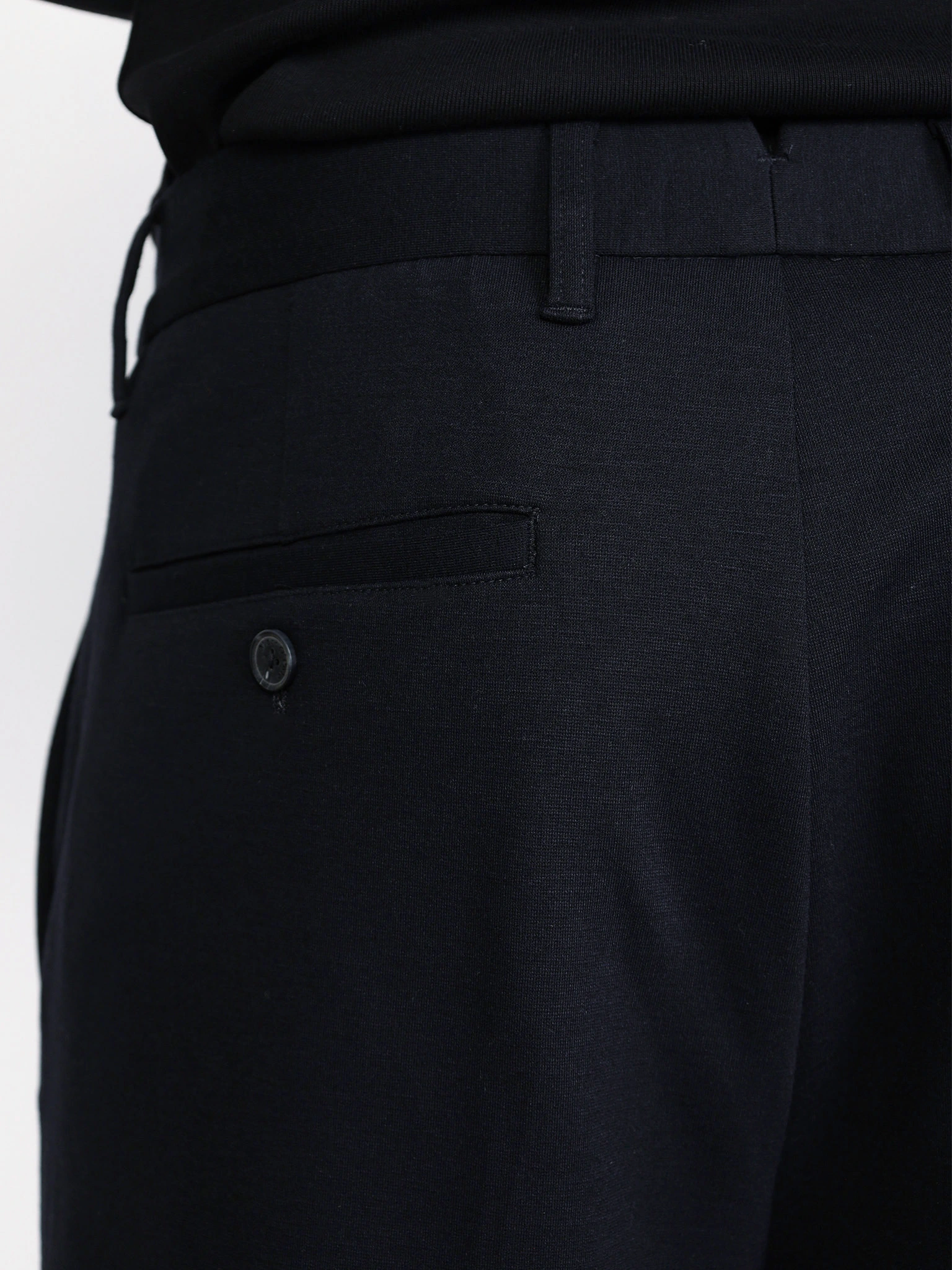 Брюки трикотажные темно-синего цвета